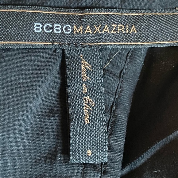 BCBGMAXAZRIA black cotton smocked sundress small - Picture 5 of 11